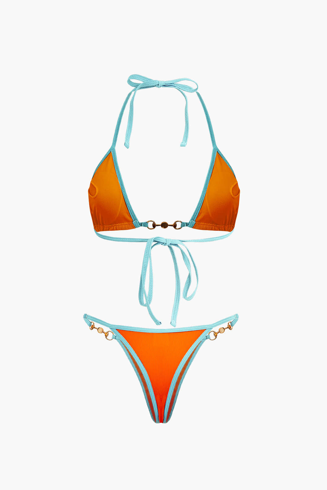 Pearl-Link Triangle Bikini Set