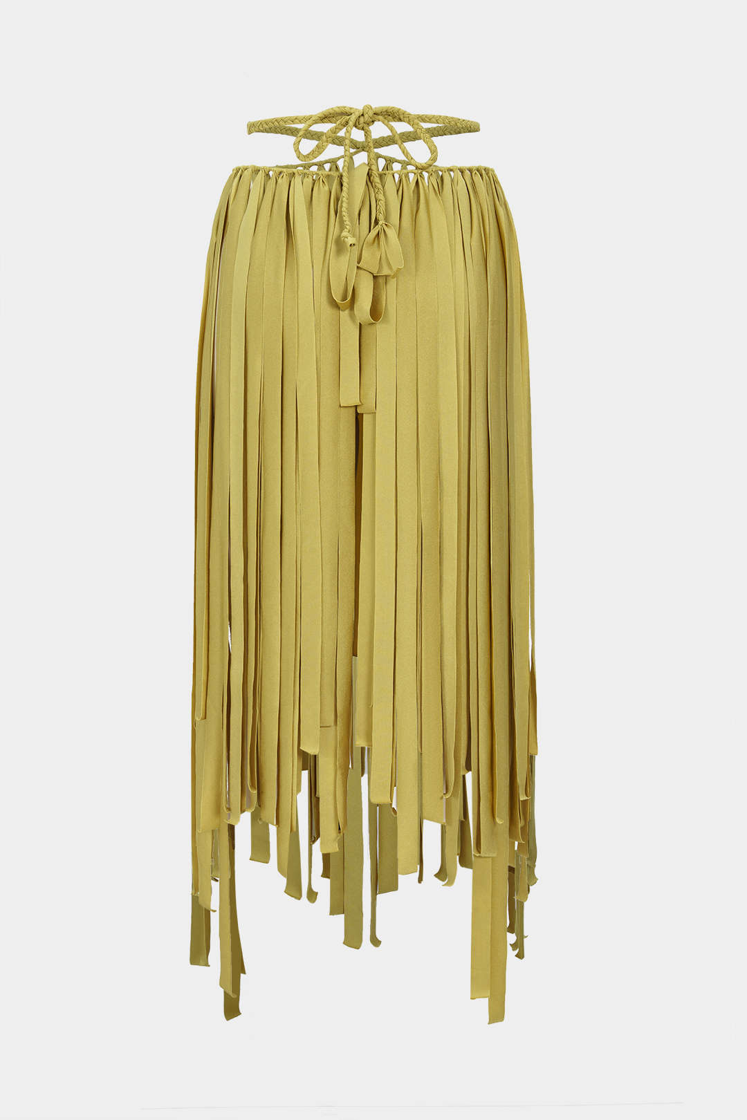 3D Flower Ruched Slip Bikini And Fringe Drawstrings Cover Up Three-Pieces Set