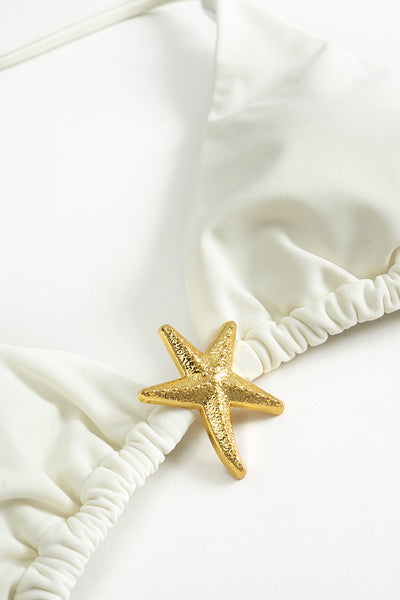 Starfish-Medallion Triangle Bikini Set