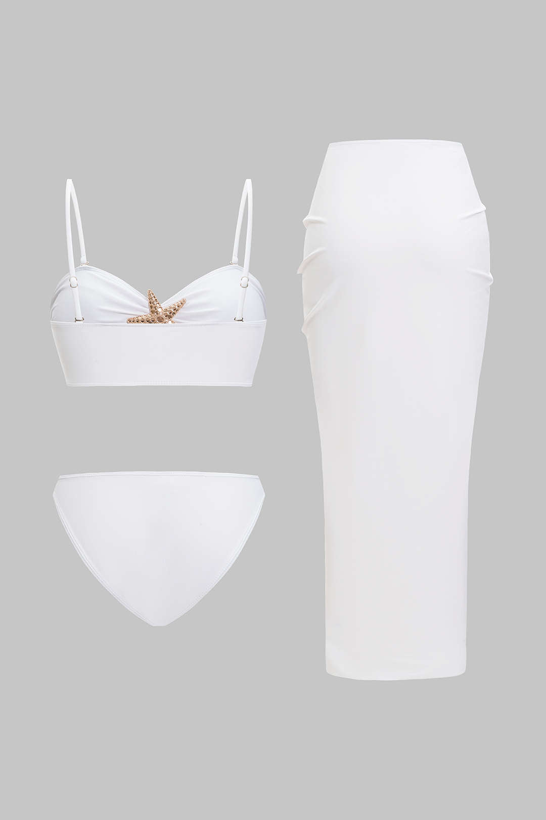 Metallic Decor Bikini Set