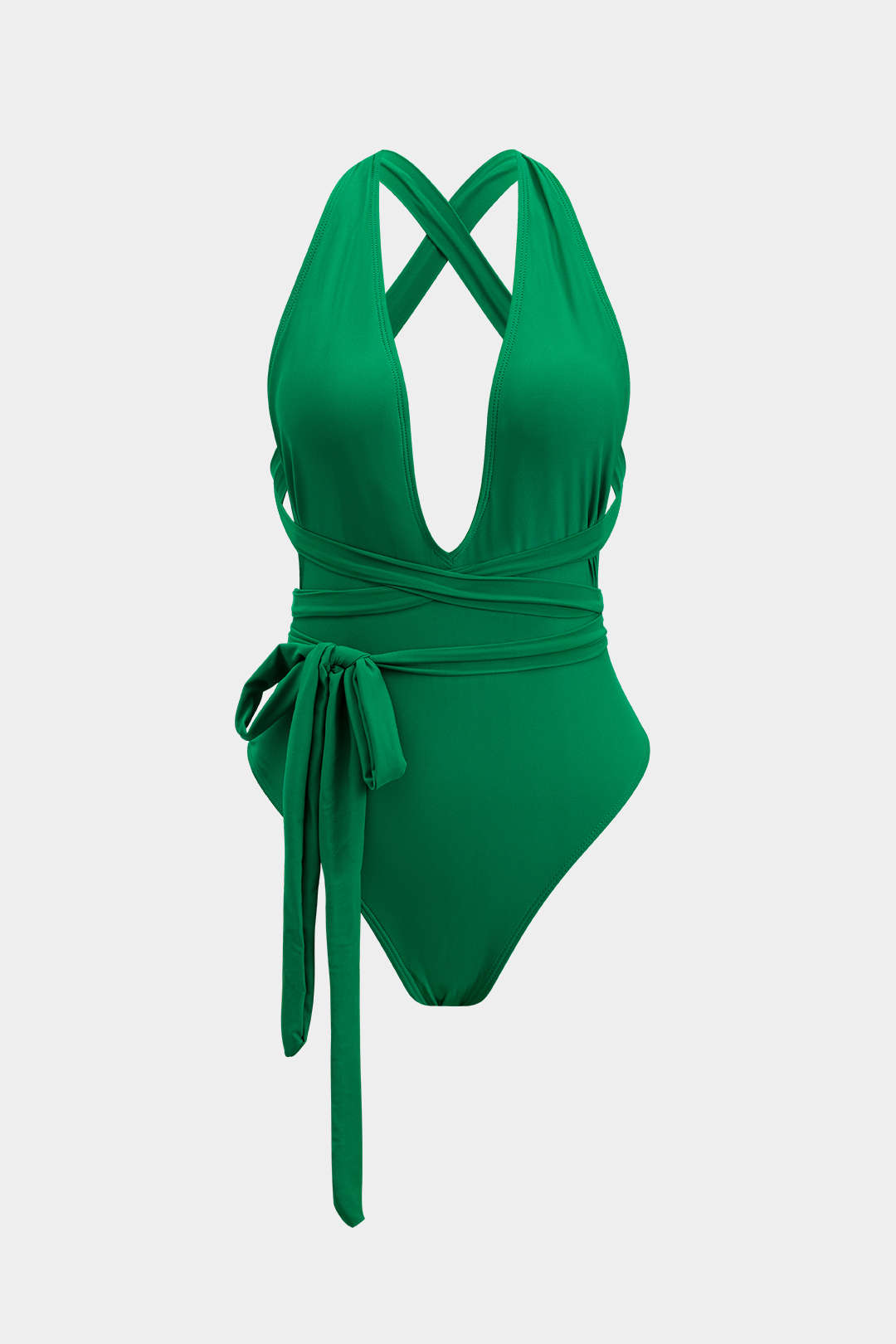 Cross-Wrap Sash One-Piece