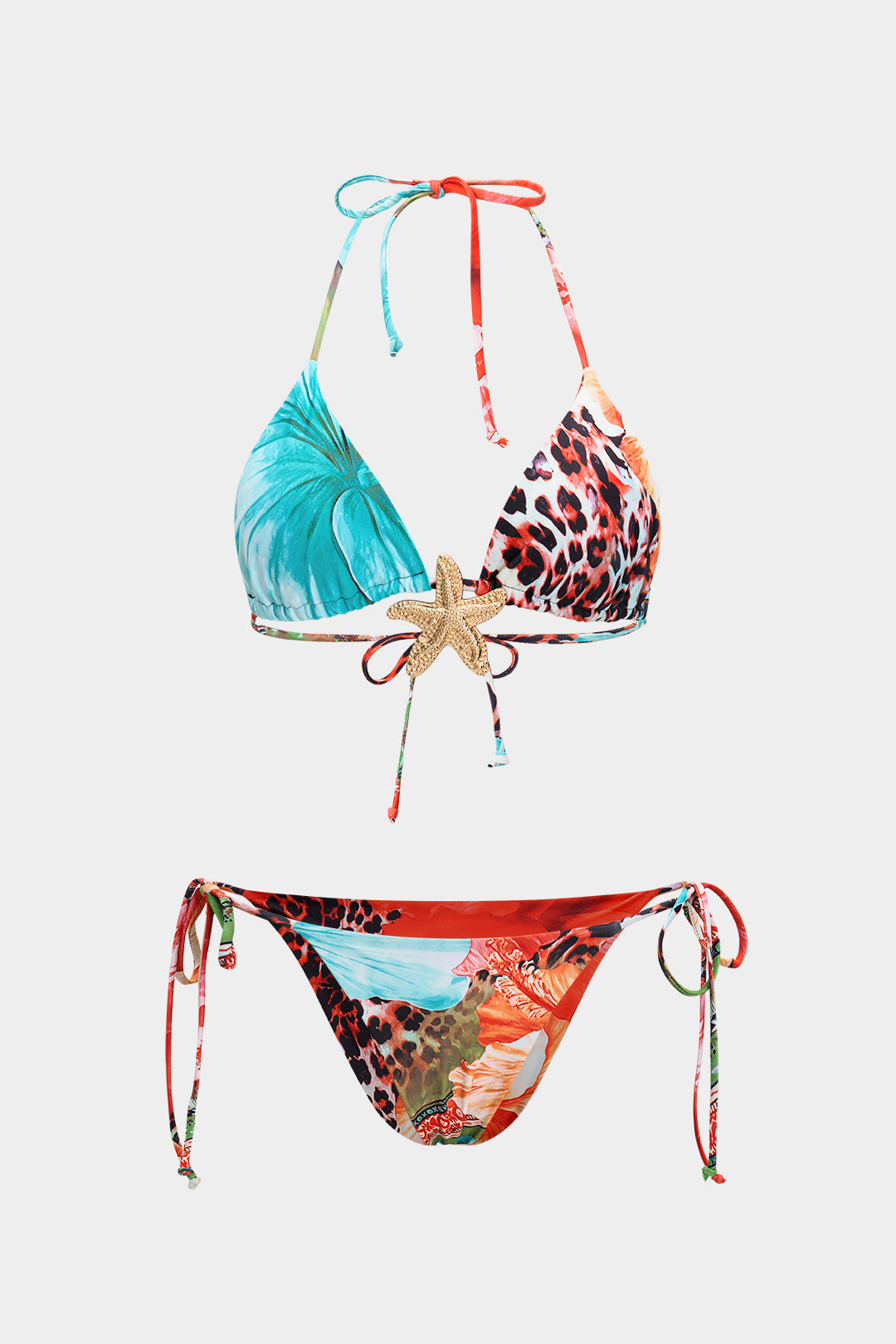 Tropic Leopard Three-Piece Bikini Set