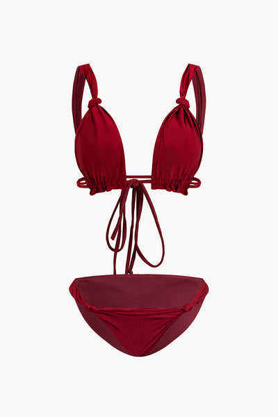 Knotted Triangle Bikini Set