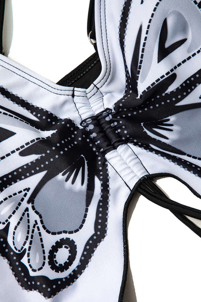 Butterfly Motif Tie-Side Bikini Set