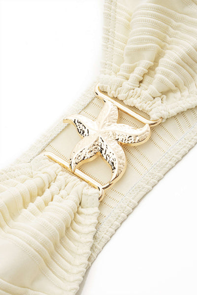 Starfish Medallion Three-Pieces Bikini Set