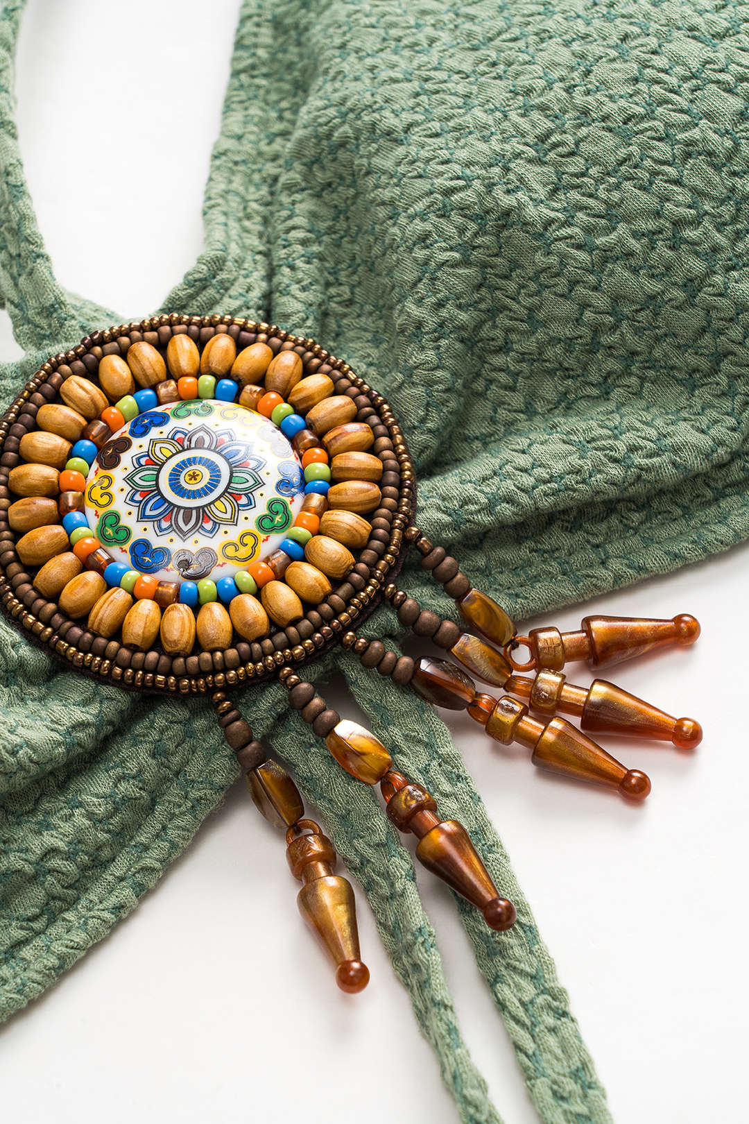 Medallion Halter Wrap Bikini Set