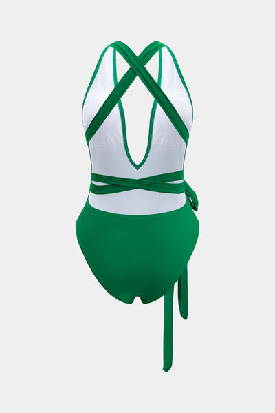 Cross-Wrap Sash One-Piece