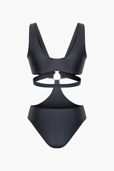 O-Ring Cut-Out One-Piece Swimsuit