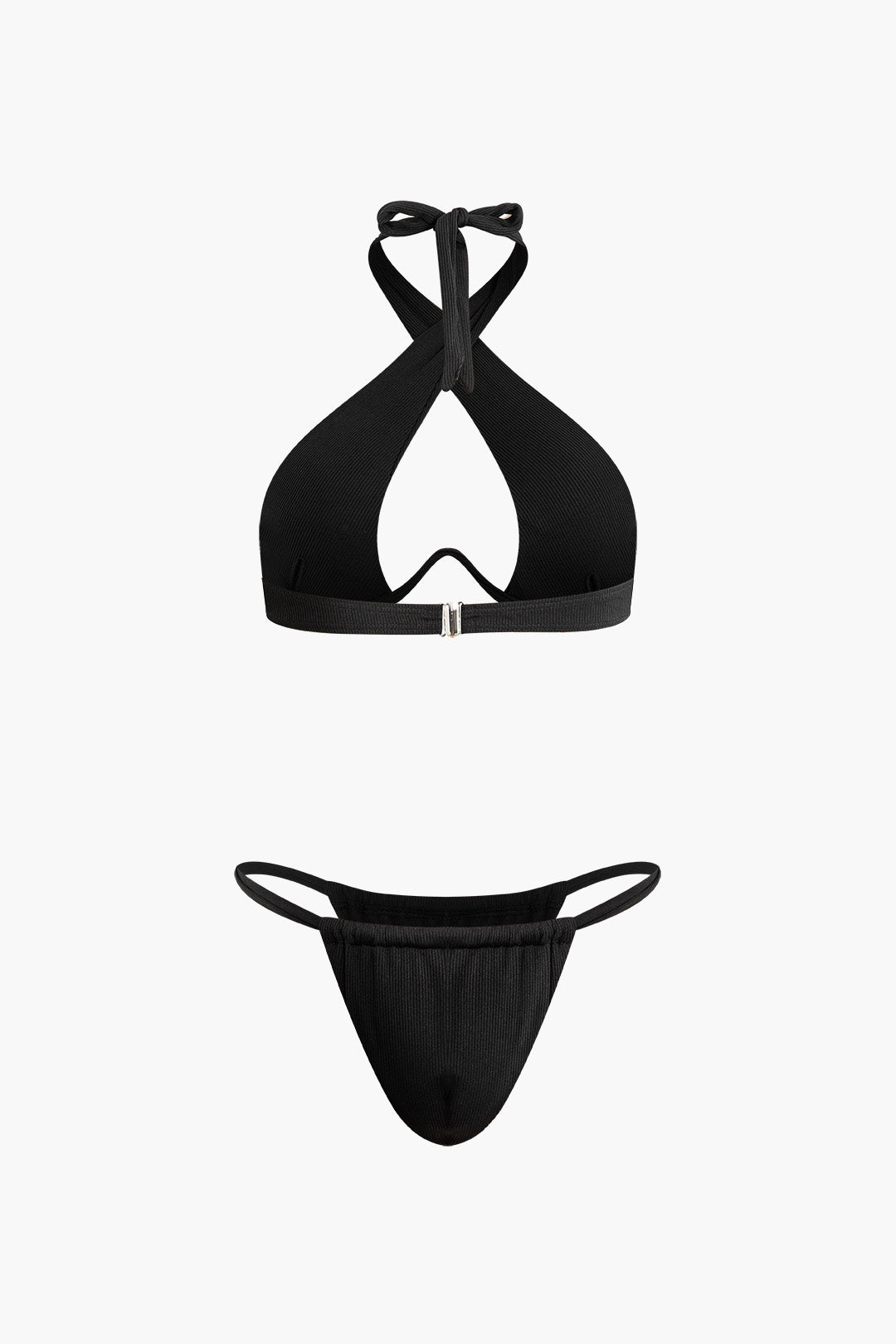 Twist-Halter Micro Thong Bikini Set