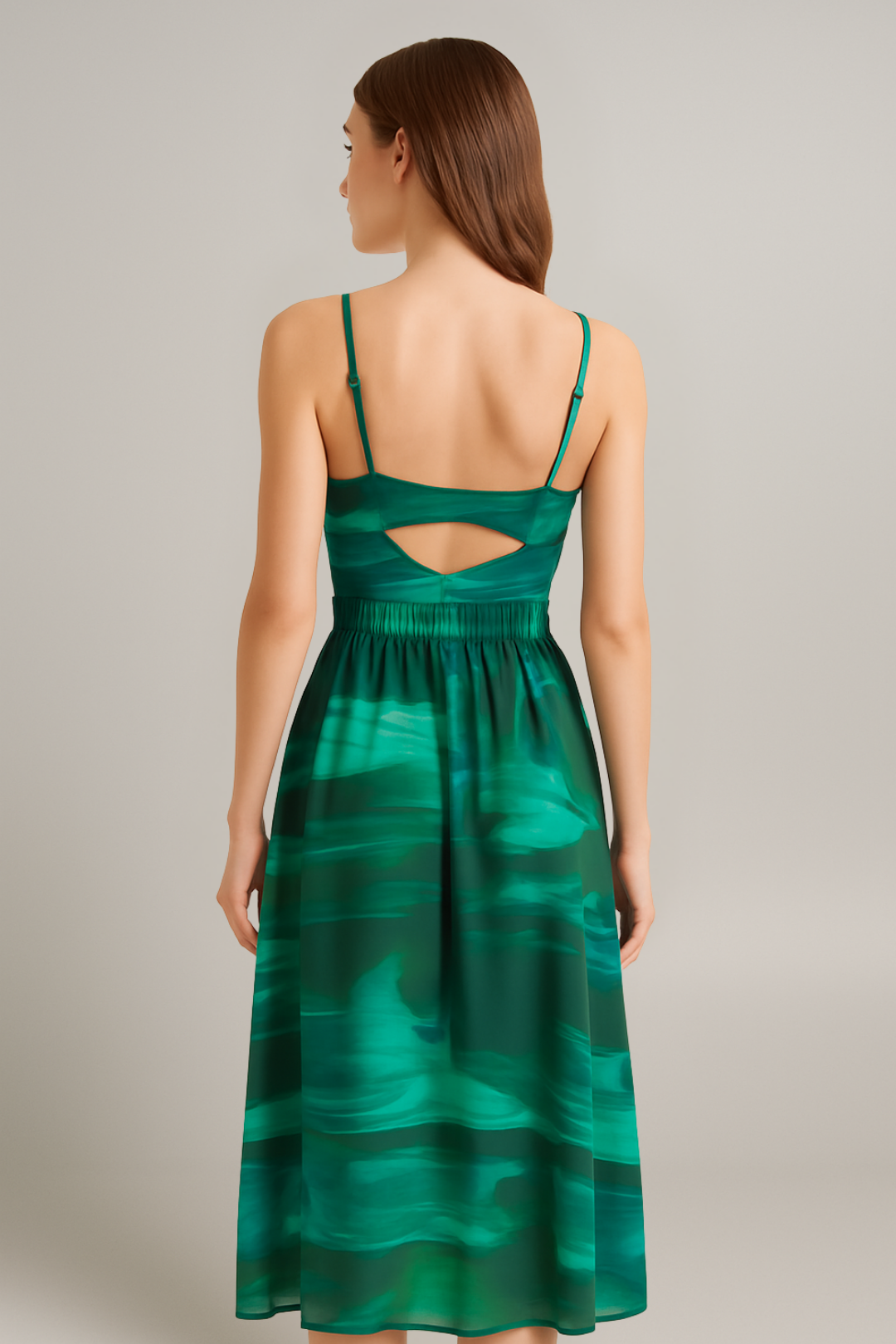 Wrap-Front Star Medallion One-Piece Swimsuit Set