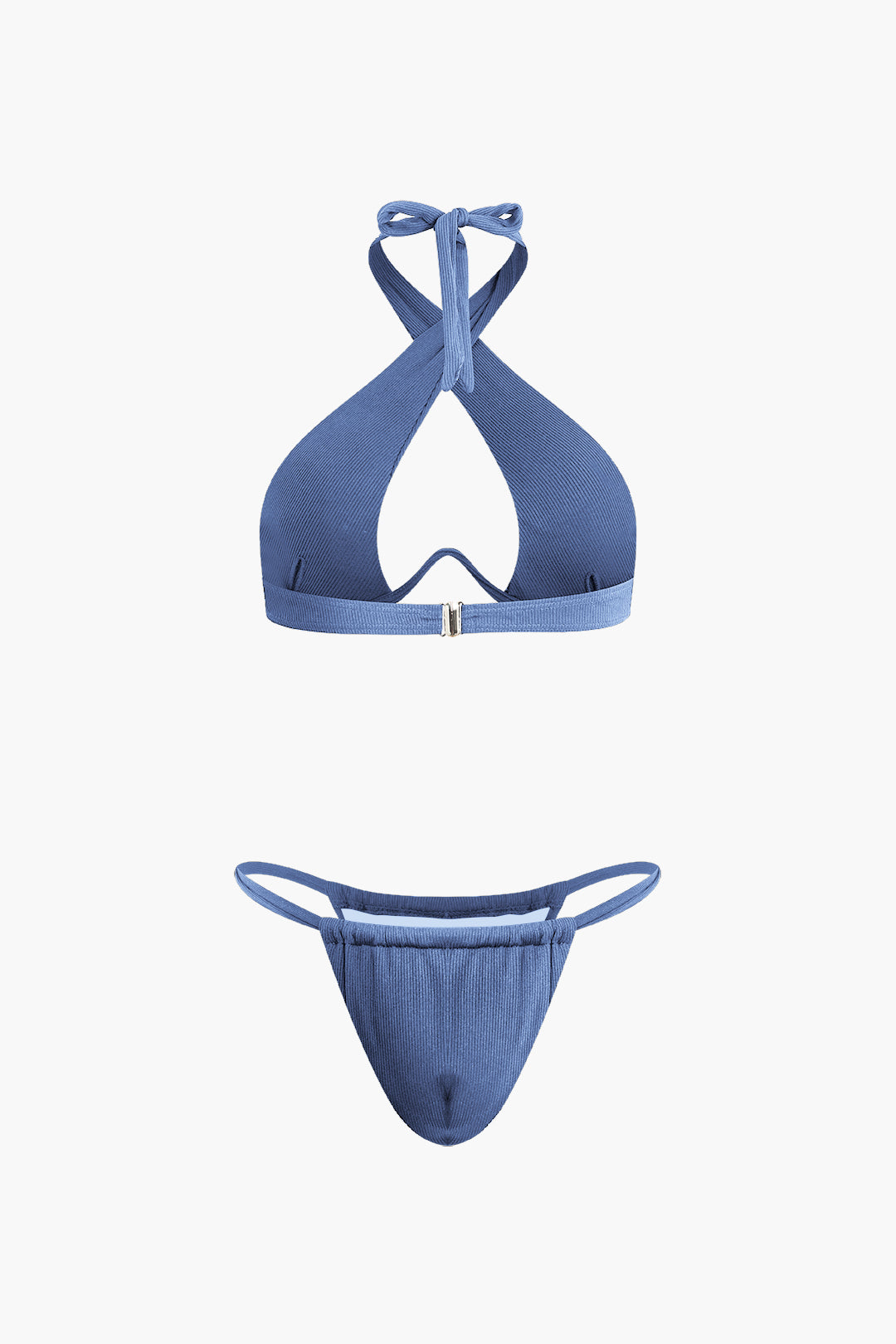 Twist-Halter Micro Thong Bikini Set