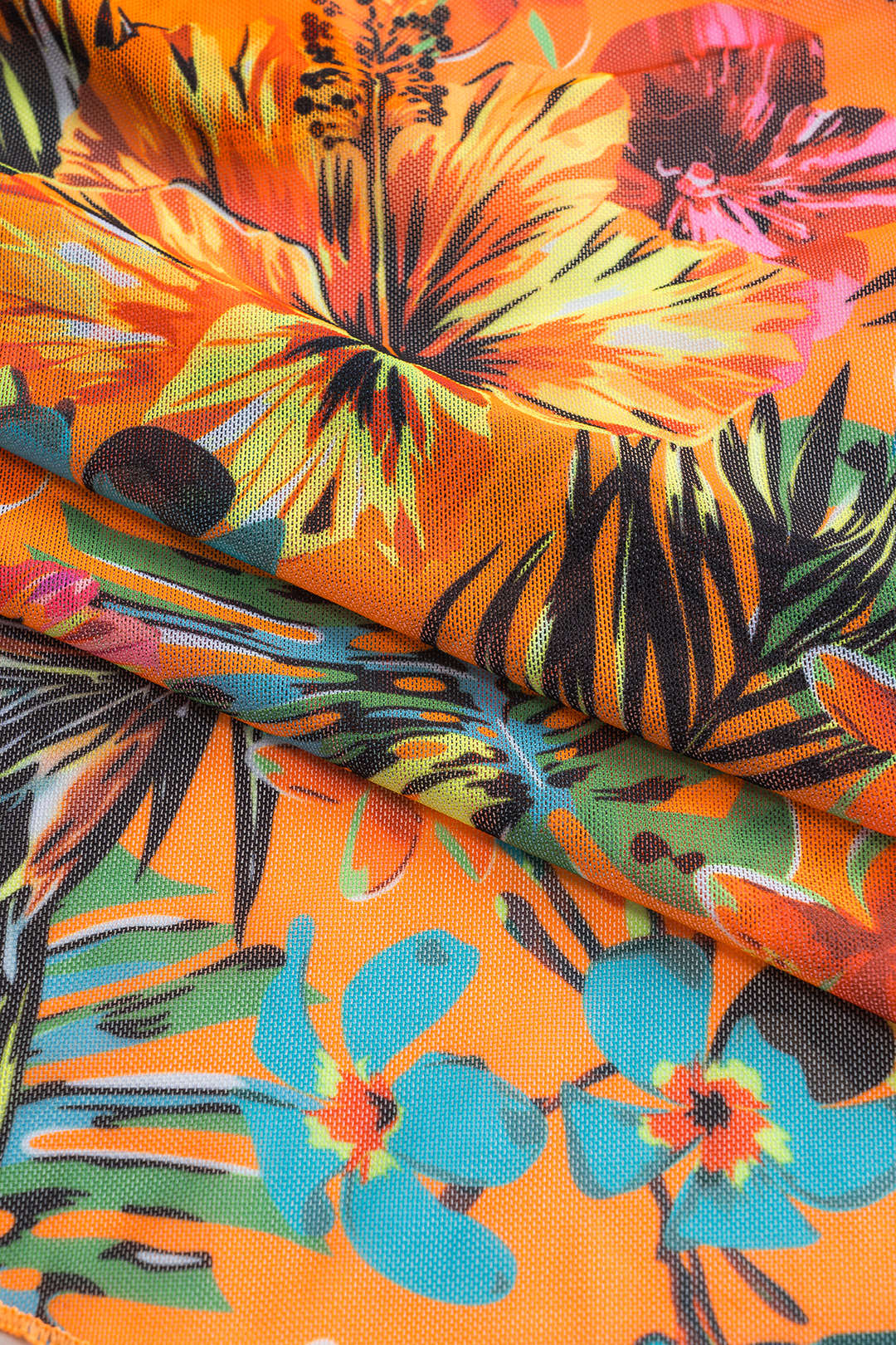 Triangle Bikini and Floral Print Skirt Set