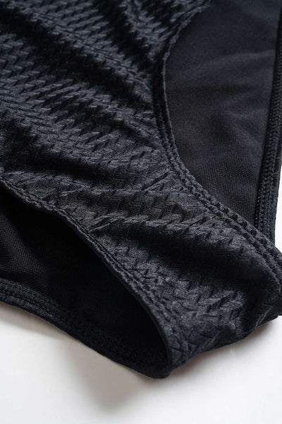 Shell Medallion Plunge Swimsuit