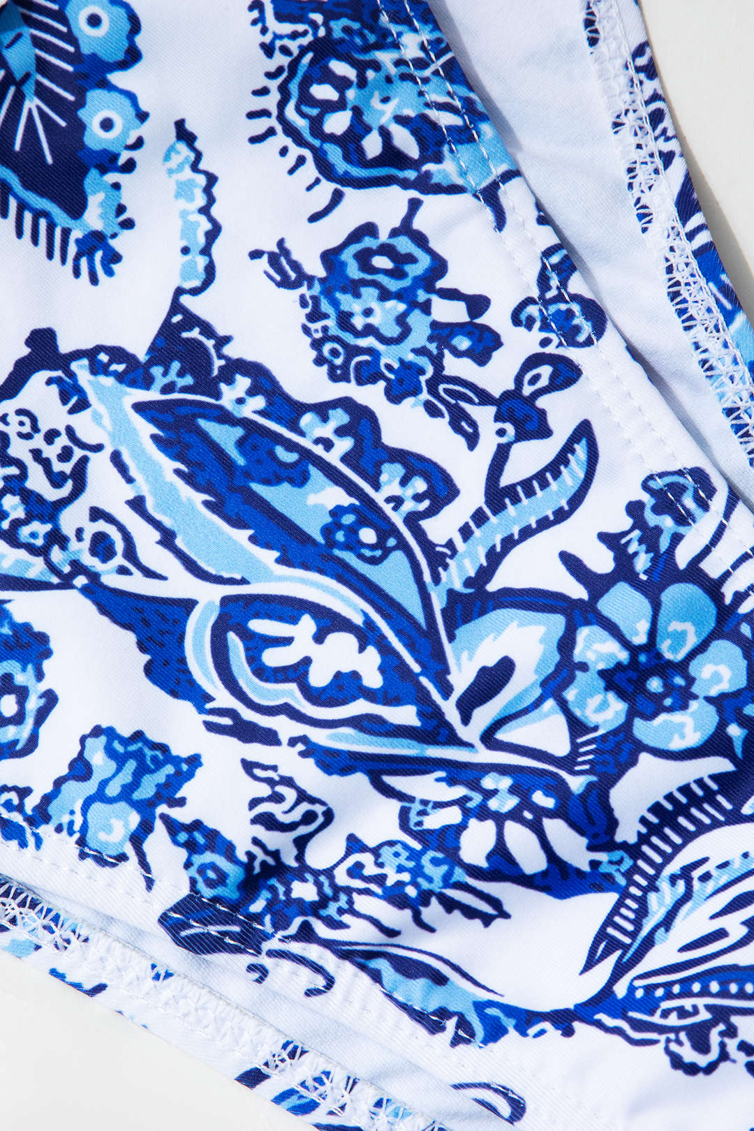 Graphic Paisley Tie-Side Bikini Set