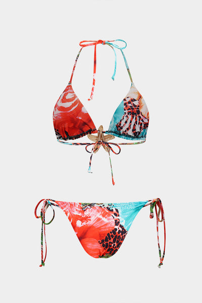 Tropic Leopard Three-Piece Bikini Set