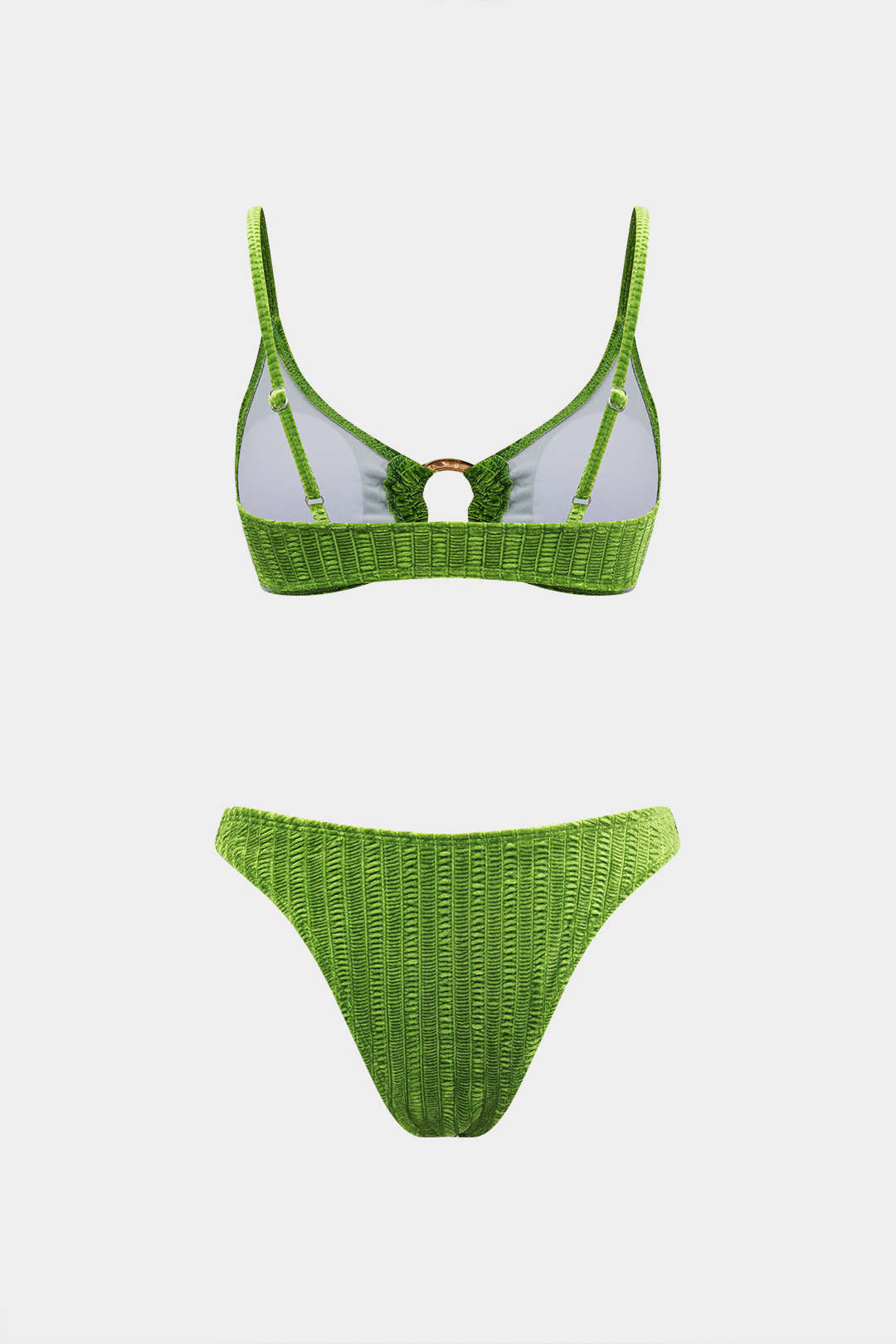 Velvet Wave O-Ring Three-Piece Bikini Set
