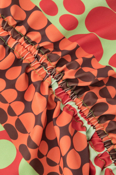 Optic Dot Triangle Three-Pieces Bikini Set