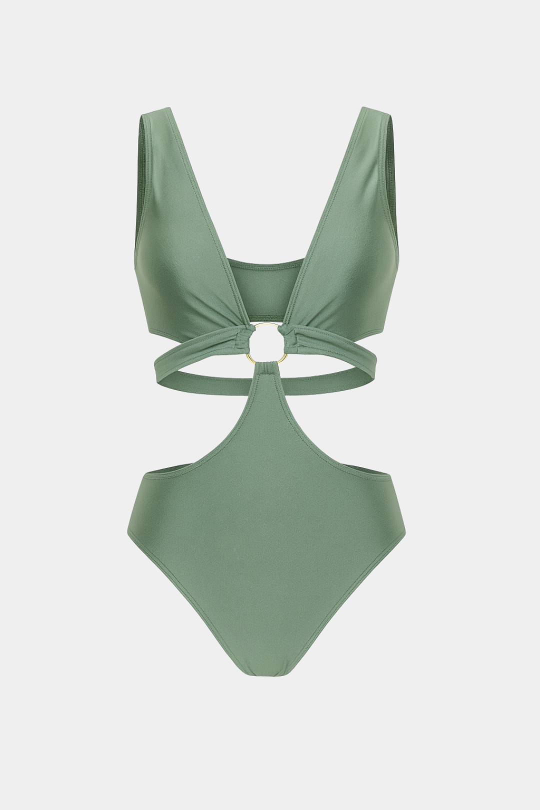 O-Ring Cut-Out One-Piece Swimsuit