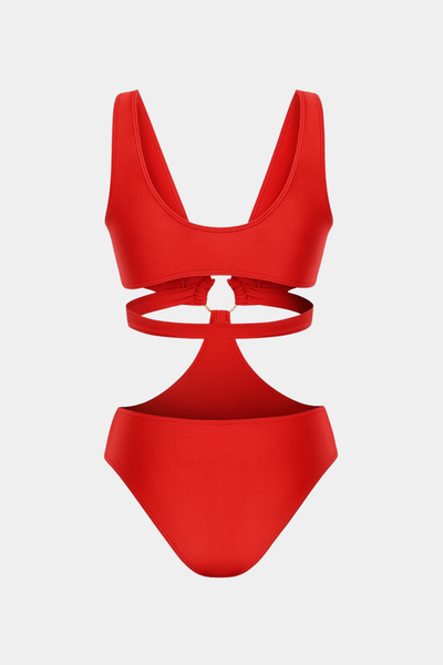 O-Ring Cut-Out One-Piece Swimsuit